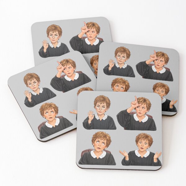 Item preview, Sassy TV Judge Reactions | Funny Courtroom Cartoon Caricature Set designed and sold by SimplyJasper.