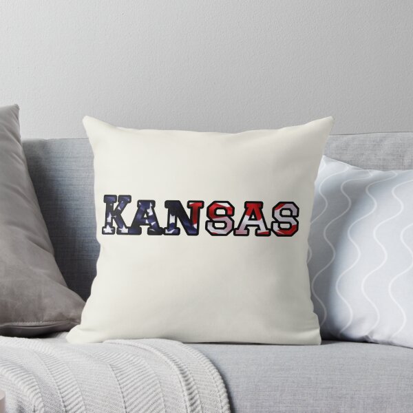 Item preview, Kansas USA Flag Typography – Patriotic Stars and Stripes American Pride Design designed and sold by Long Family Gifts.
