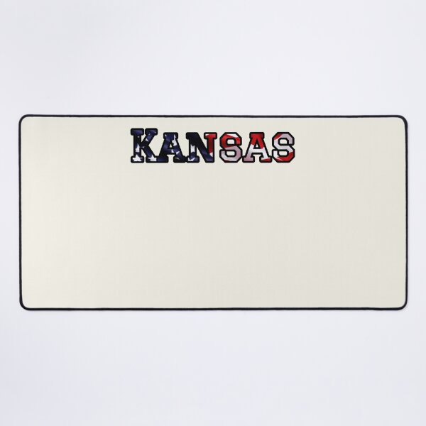 Item preview, Kansas USA Flag Typography – Patriotic Stars and Stripes American Pride Design designed and sold by Long Family Gifts.