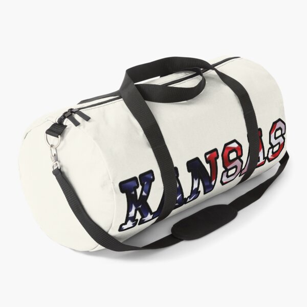 Item preview, Kansas USA Flag Typography – Patriotic Stars and Stripes American Pride Design designed and sold by Long Family Gifts.