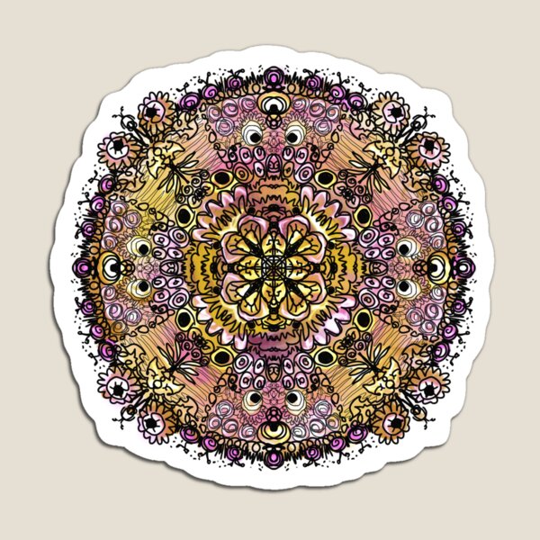 Colorful mandela Magnet