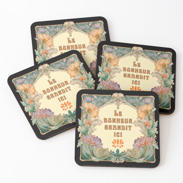 Item preview, Le Bonheur Grandit Ici (Happiness Grows Here) designed and sold by FrancophileFun.