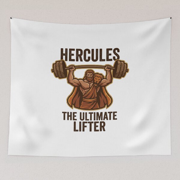 Item preview, Hercules The Ultimate Lifter Mascot Vector Illustration for Gym Enthusiasts designed and sold by chattsuede.