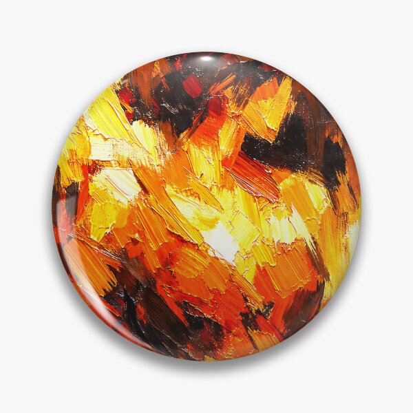 Artikelvorschau, Flammen der Leidenschaft - Abstraktes Ölgemälde | Feurig Orange und Schwarze Expressionistische Kunst entworfen und verkauft von Art Lea.