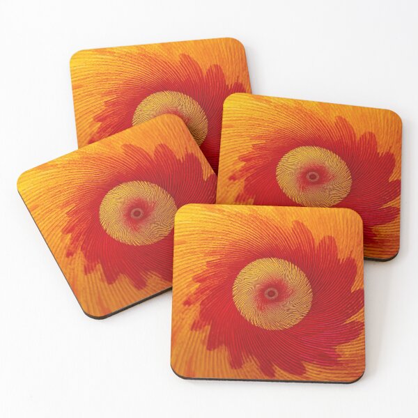 Item preview, Golden Red Spiral Texture designed and sold by Harmonic_Layers.