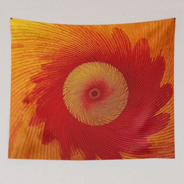 Item preview, Golden Red Spiral Texture designed and sold by Harmonic_Layers.