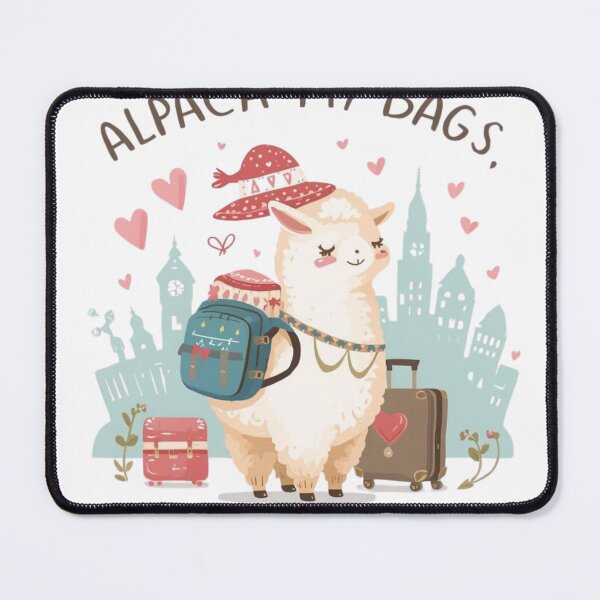 Item preview, Alpaca My Bags You're Coming With Me - Funny Travel Valentine Shirt designed and sold by QuikFun.