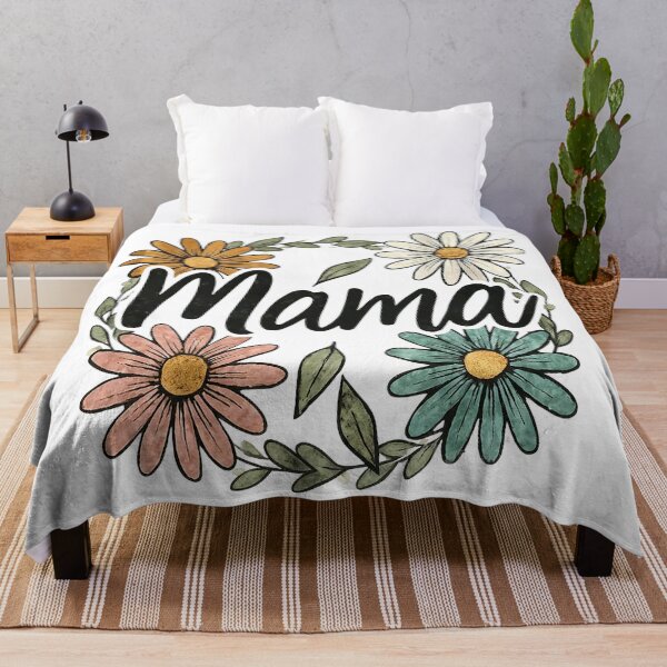 Item preview, Mama Vintage Floral Wreath – Daisy Mother Gift Design designed and sold by truongloc246.