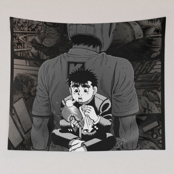 Item preview, Ippo Makunouchi Discipline - Hajime no Ippo Boxing Gym Motivation Poster designed and sold by Mangartist07.
