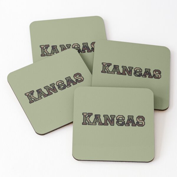 Item preview, Kansas Camo Typography – Rugged Outdoor Military Style Design designed and sold by Long Family Gifts.