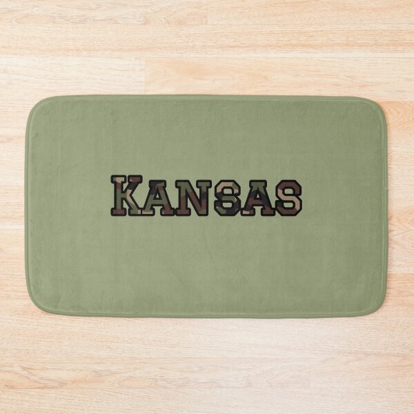 Item preview, Kansas Camo Typography – Rugged Outdoor Military Style Design designed and sold by Long Family Gifts.