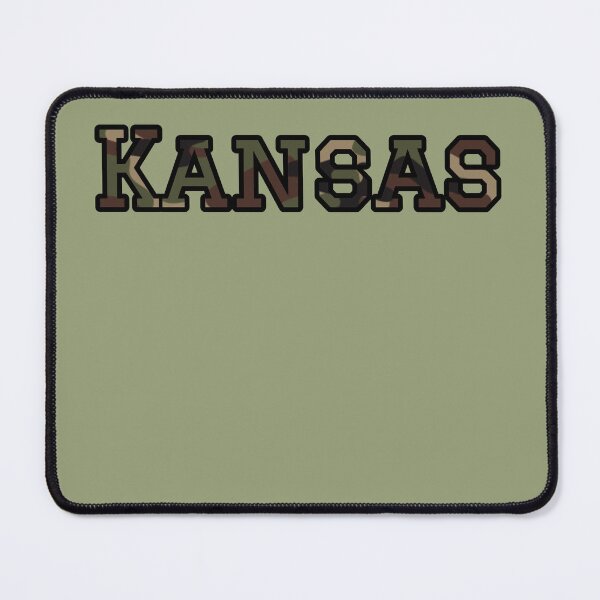 Item preview, Kansas Camo Typography – Rugged Outdoor Military Style Design designed and sold by Long Family Gifts.