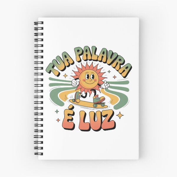 Item preview, Tua Palavra é Luz – Retro Psychedelic Christian Sun Skate Illustration designed and sold by DamenGphix.