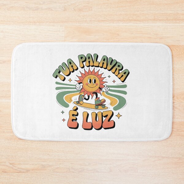 Item preview, Tua Palavra é Luz – Retro Psychedelic Christian Sun Skate Illustration designed and sold by DamenGphix.