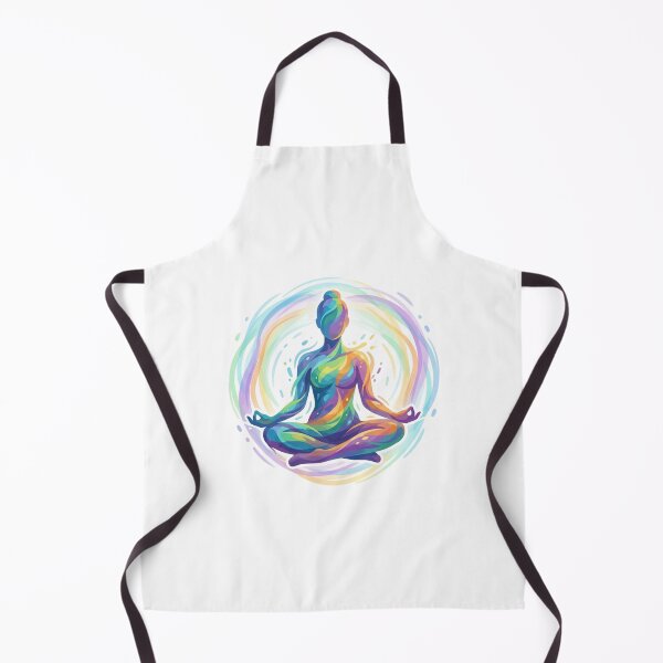Item preview, Rainbow Meditation Vibrant Digital Vector Art for Spiritual Yoga Lover designed and sold by chattsuede.