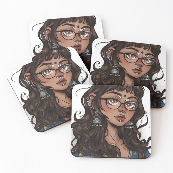 Item preview, Modern Desi Girl Illustration designed and sold by lychii-glitch.