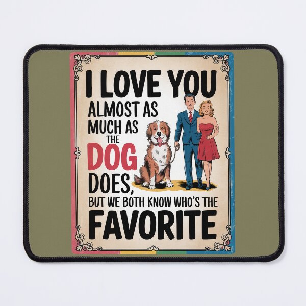 Item preview, Vintage Funny Valentine’s Day Card-Who’s the Favorite? designed and sold by Szpaku desart .