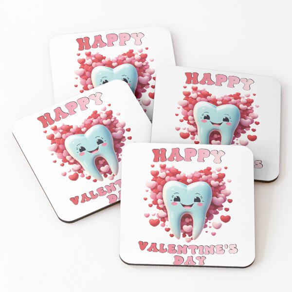 Item preview, Happy Valentine’s Day – Cute Tooth with Hearts for Dentist designed and sold by Sensepiphoria.