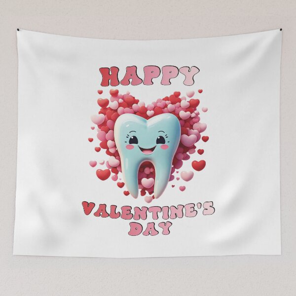 Item preview, Happy Valentine’s Day – Cute Tooth with Hearts for Dentist designed and sold by Sensepiphoria.