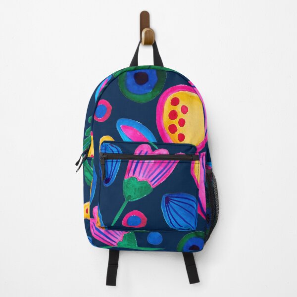 Item preview, Hand-painted navy blue boho pattern designed and sold by ElizabethCoelho.