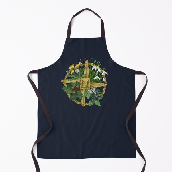 Item preview, Brigid's Cross with Snow Drops - Deep Well Blue  designed and sold by ChristinaSeas.