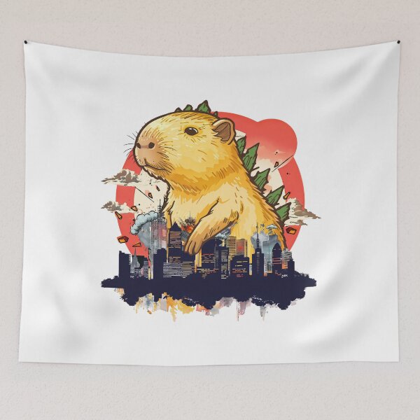 Item preview, Capyzilla funny capybara, cool design designed and sold by MoSaid.
