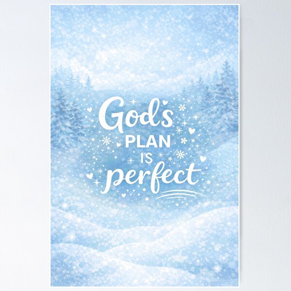 Item preview, God´s plan is perfect – Sweet Faith Statements designed and sold by egospel.