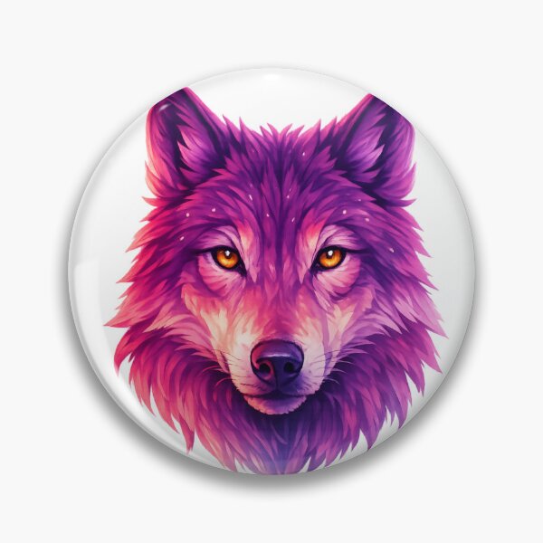 Item preview, Neon Cosmic Wolf Head – Psychedelic Galaxy Wolf Art | Vaporwave Glow Animal Illustration designed and sold by GoldenDreamGallery.