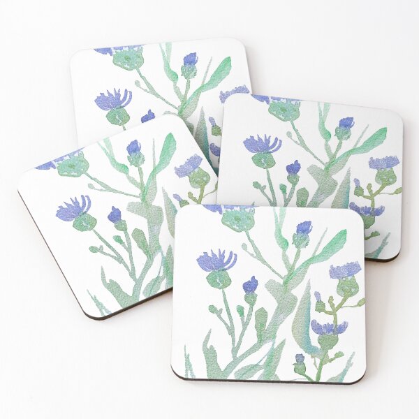 Item preview, Cornflower Wildflowers Watercolor  designed and sold by Cessy Kaplan.