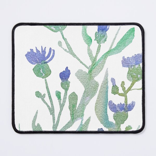 Item preview, Cornflower Wildflowers Watercolor designed and sold by Cessy Kaplan.