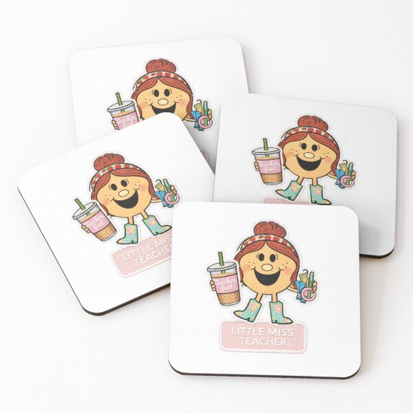 Item preview, Little Miss Fun Teacher Sticker | Cute Girly Teacher Aesthetic designed and sold by madeinkatietime.