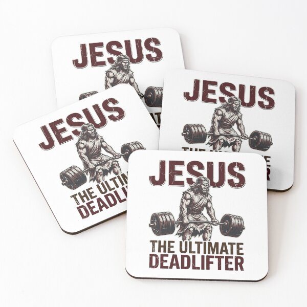 Item preview, Jesus The Ultimate Deadlifter Vintage Distressed Graphic for Gym Enthusiasts designed and sold by chattsuede.