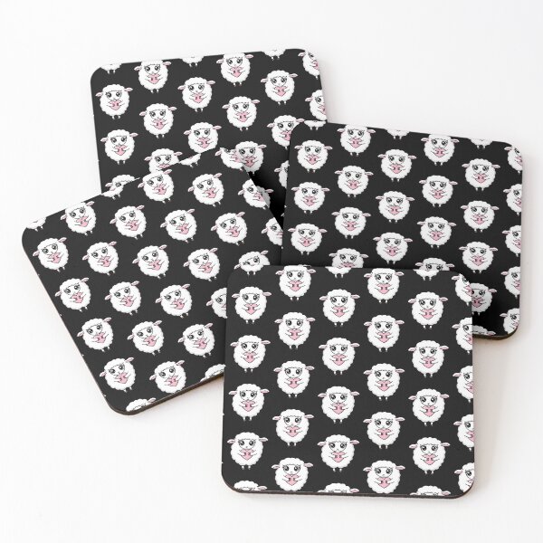 Item preview, Wide Eyed Lamb Hugs Pink Heart Fluffy Animal Design designed and sold by GetGoodFit.