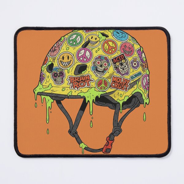 Item preview, Sticker Bombed Helmet designed and sold by unthinkabletees.