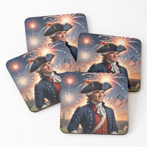 Item preview, Patriot Man and American Flag 1776 designed and sold by Sharon Schwalbe.