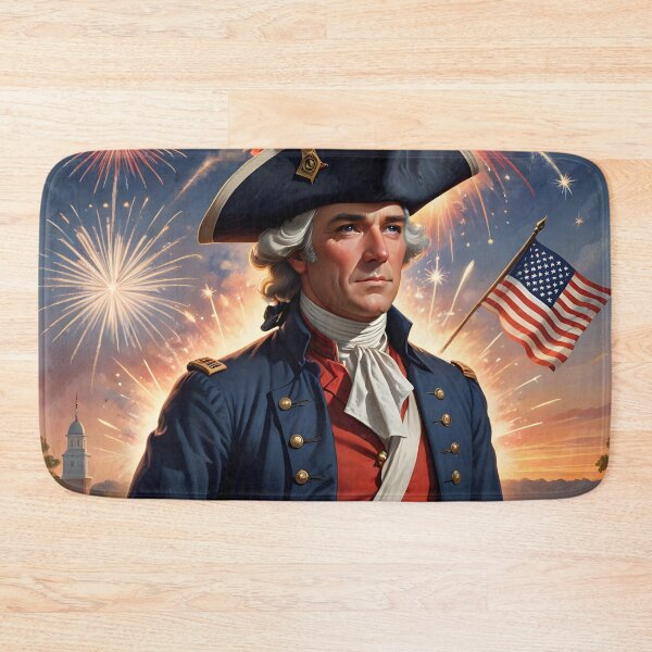 Item preview, Patriot Man and American Flag 1776 designed and sold by Sharon Schwalbe.