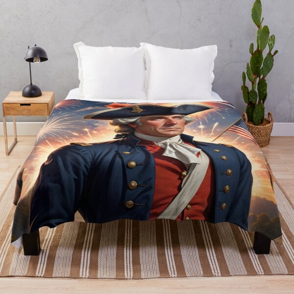 Item preview, Patriot Man and American Flag 1776 designed and sold by Sharon Schwalbe.