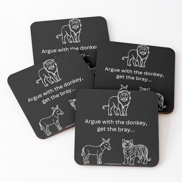 Item preview, White version of Don't Argue With A Donkey (2) designed and sold by LoveGraceValor.