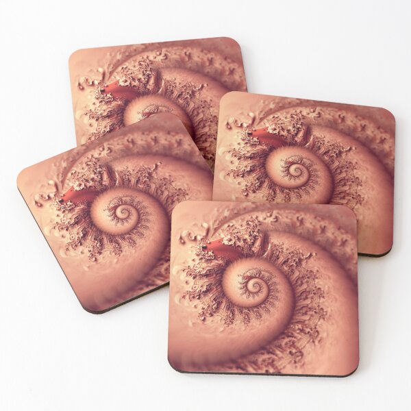 Item preview, Rose Gold Spiral Fractal Bloom designed and sold by Harmonic_Layers.