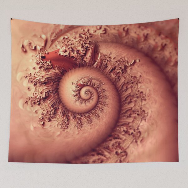 Item preview, Rose Gold Spiral Fractal Bloom designed and sold by Harmonic_Layers.