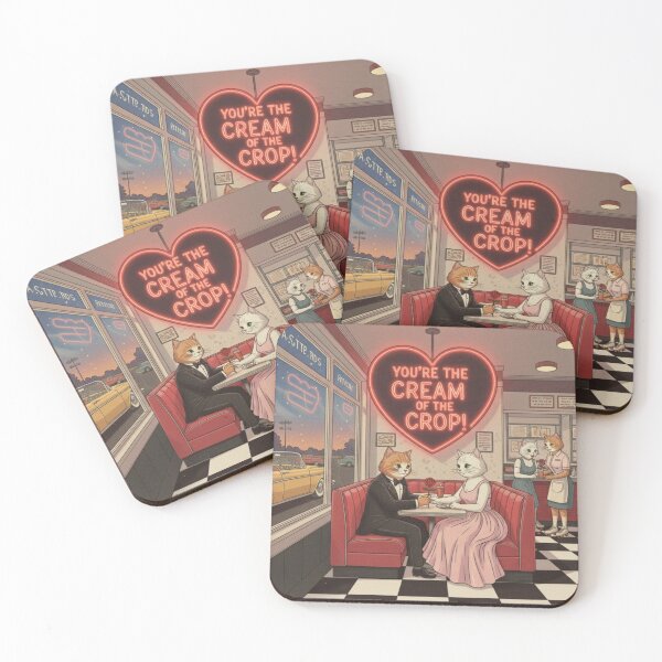 Item preview, Cream of the Crop: Mid-Century Diner Cat Valentine designed and sold by Art's Diner.