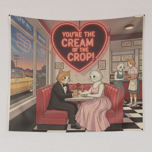 Item preview, Cream of the Crop: Mid-Century Diner Cat Valentine designed and sold by Art's Diner.