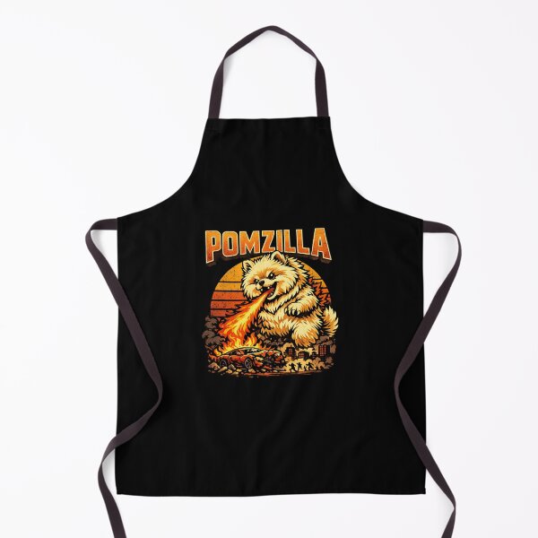 Item preview, Pomzilla – Kaiju Pomeranian Fire-Breathing Dog Retro Monster T-Shirt designed and sold by DailyDrivesct.