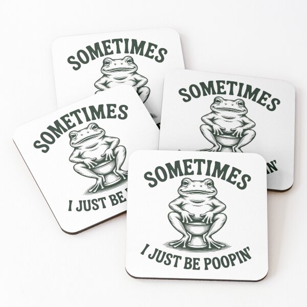 Item preview, Sometimes I Just Be Poopin' Frog designed and sold by ZACK ART.