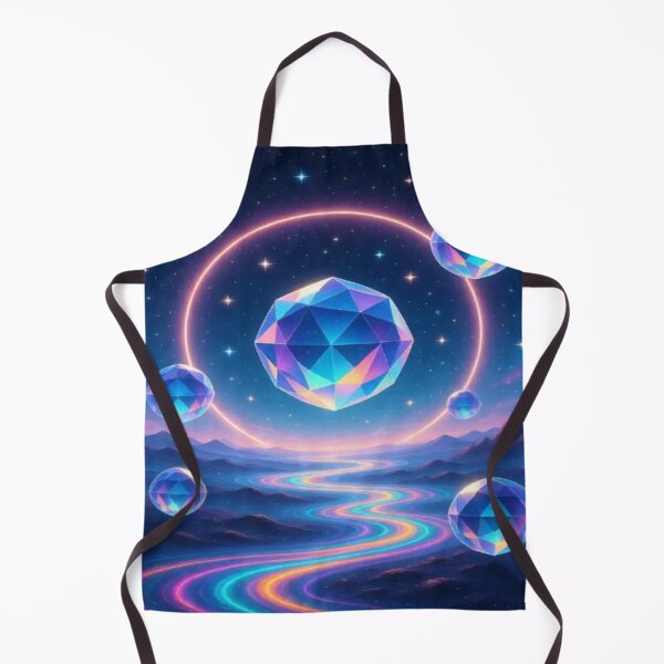 Item preview, Celestial Flow – Iridescent Gems Over Cosmic River designed and sold by Cristhian Almanza.