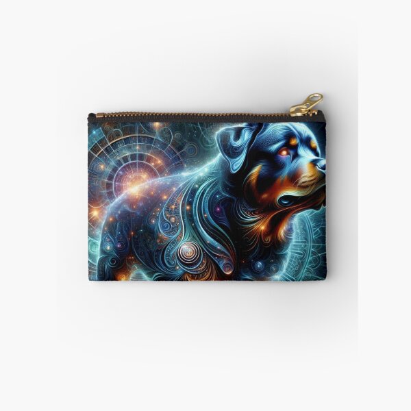 Item preview, Cosmic Rottweiler in Neon Spirals designed and sold by Wags & Tails.