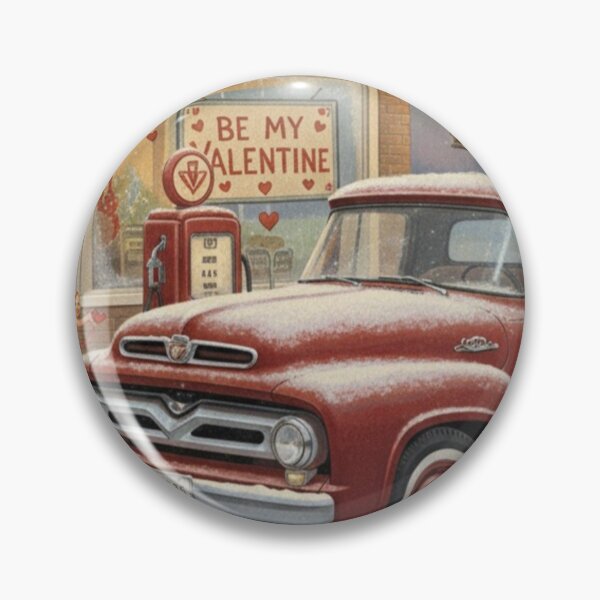 Item preview, Red Heart Delivery: Vintage Truck Valentine designed and sold by Art's Diner.