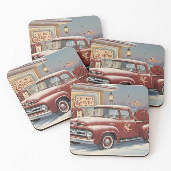 Item preview, Red Heart Delivery: Vintage Truck Valentine designed and sold by Art's Diner.