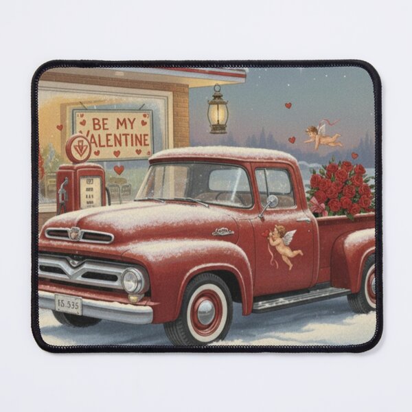Item preview, Red Heart Delivery: Vintage Truck Valentine designed and sold by Art's Diner.