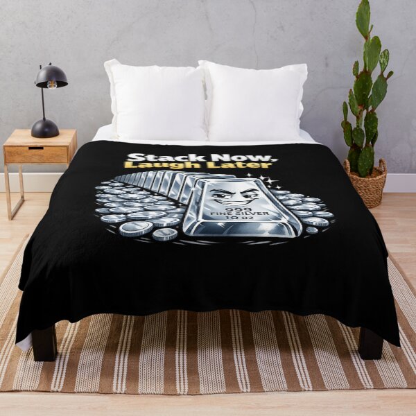 Item preview, Stack Now, Laugh Later – Funny Silver Investing T-Shirt | 999 Silver Bars Investor Humor designed and sold by DailyDrivesct.